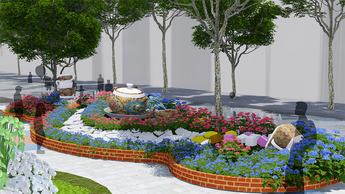 Đường hoa Nguyễn Huệ Tết 2018 được thiết kế thế nào